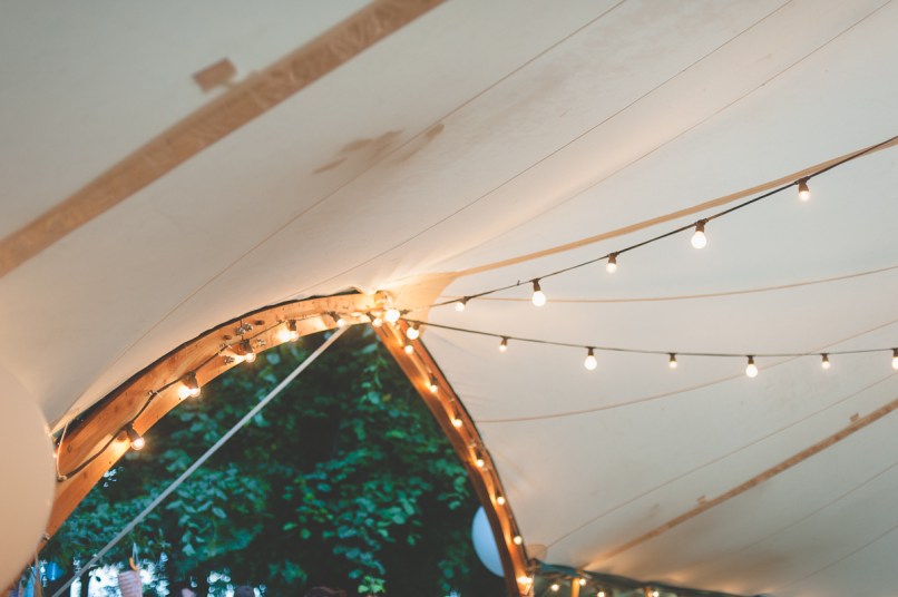Festoon lighting hire North East marquee tent Hire