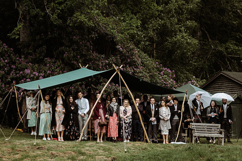 Outdoor wedding ceremony, Shrewsbury, Shropshire