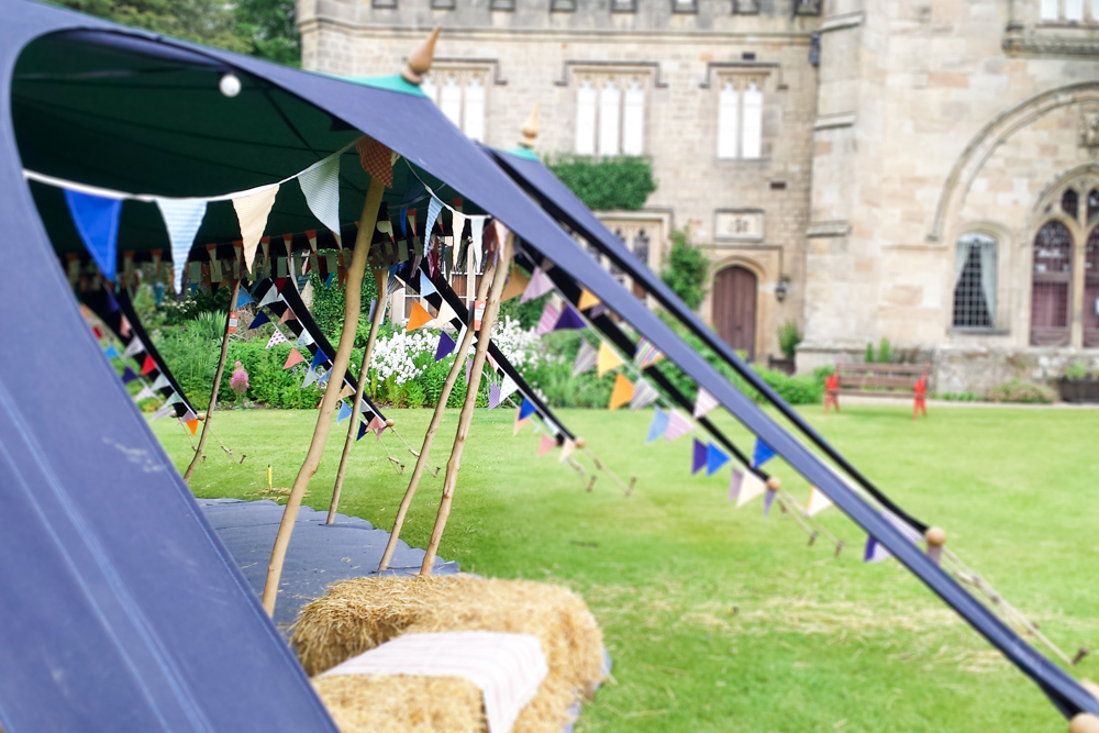 13m Bell Tent arches with bunting Shrewsbury, Shropshire